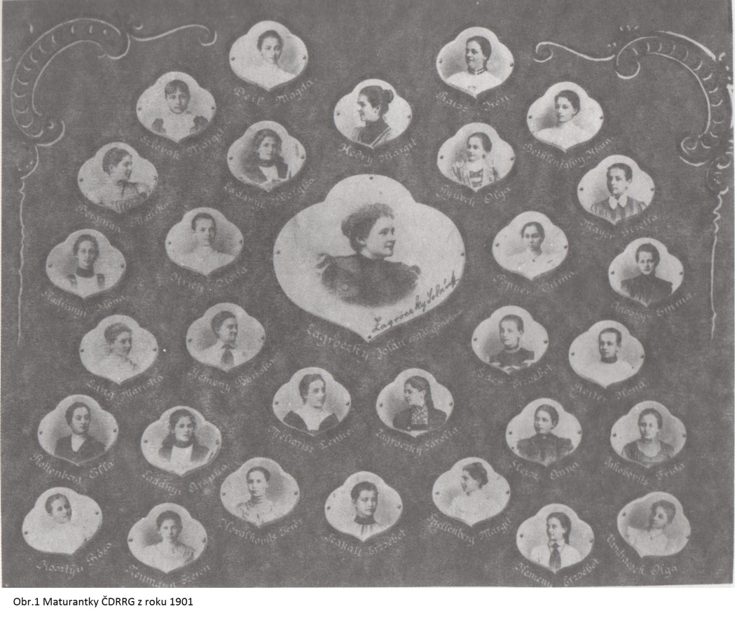 Maturantky ČDRRG z roku 1901