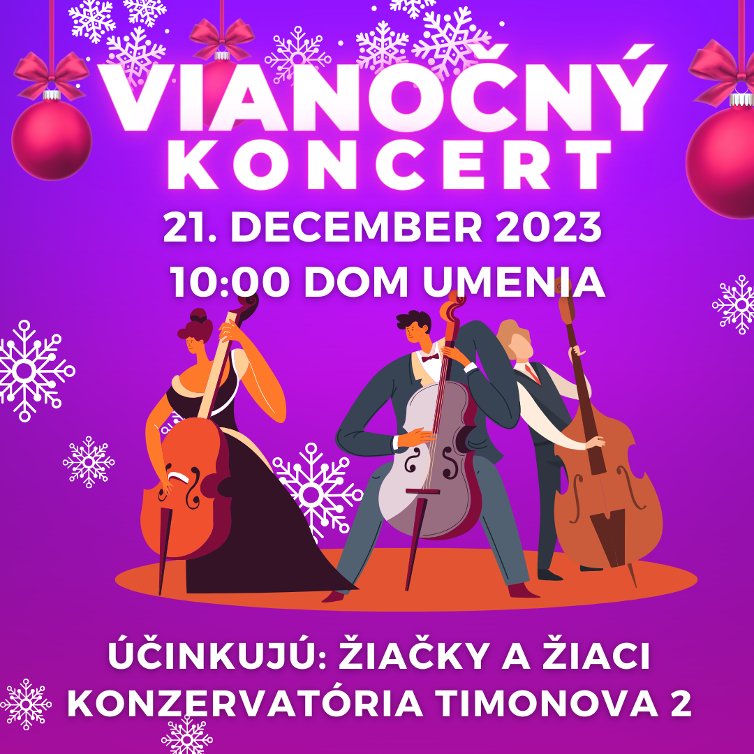 Pozvánka na vianočný koncert 21. decembra 2023