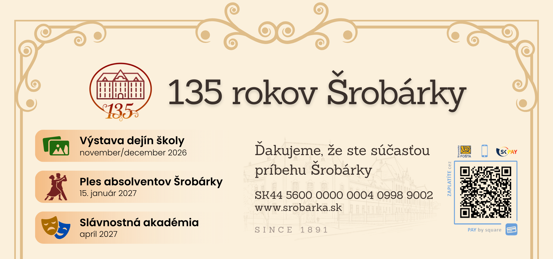 135 rokov Šrobárky