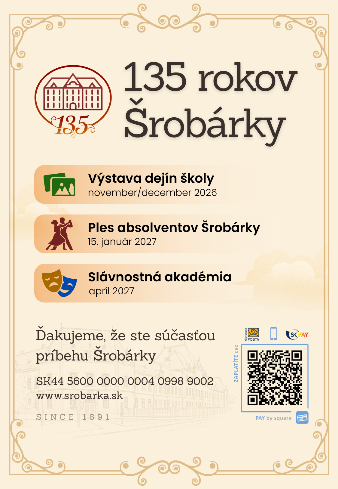 135 rokov Šrobárky