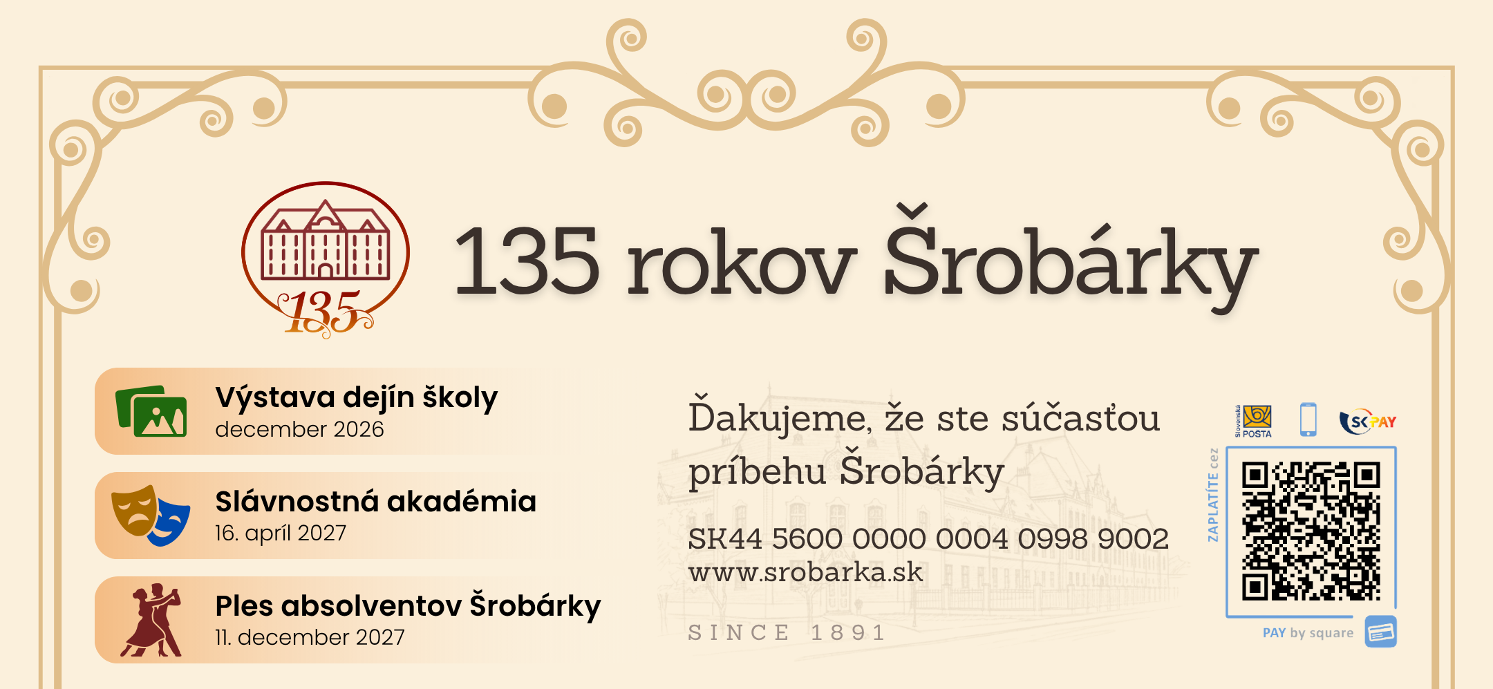 135 rokov Šrobárky