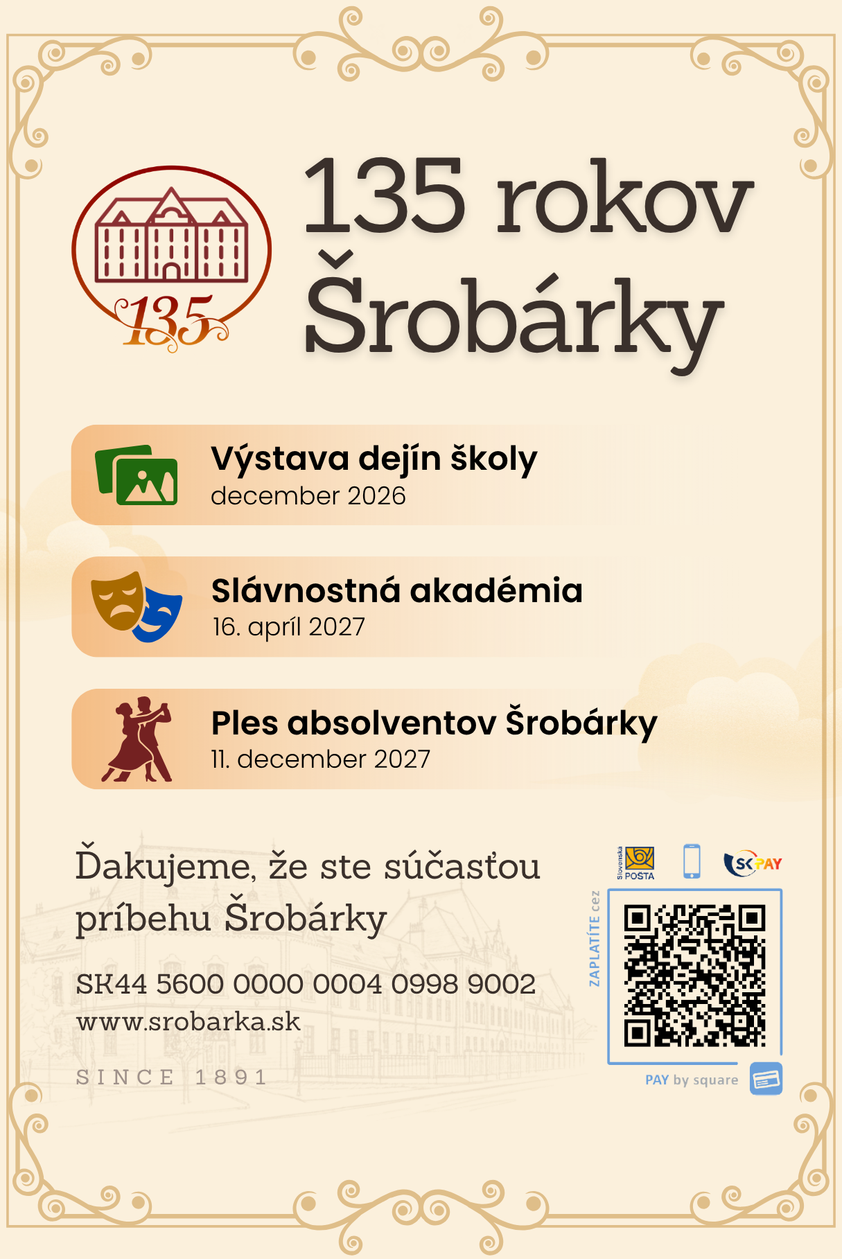135 rokov Šrobárky