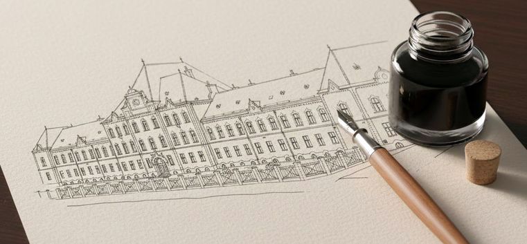 Maľba budovy školy